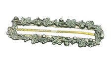 Vintage Oak Leaf  Acorn Metal Sash Buckle Art Deco Antique Accessory