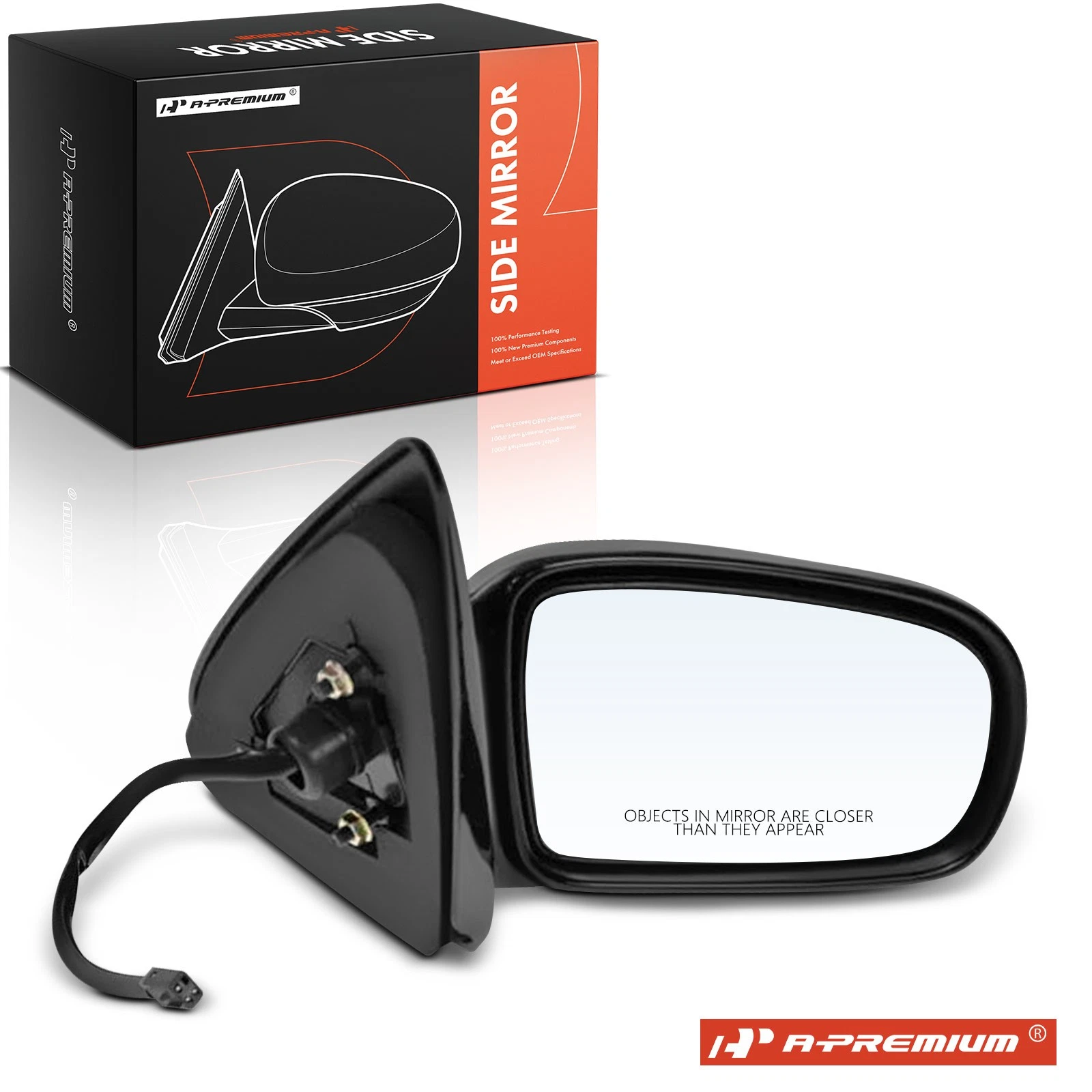 A-Premium Passenger Mirror w/Power Glass Adjust for Chevy Cavalier 95-00 Pontiac