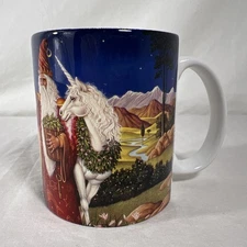 Celestial Seasonings - Mint Magic Mug - Wizard and Unicorn - 2003