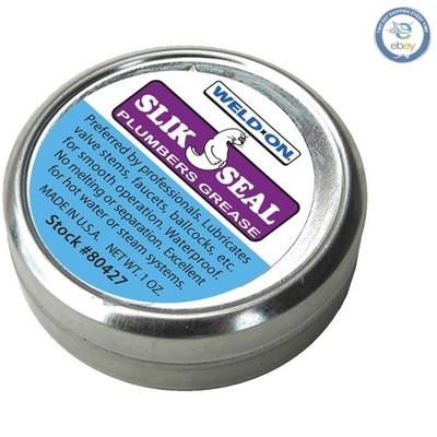 Slik Seal 1 oz Plumbers Grease - Waterproof, High-Performance Lubricant