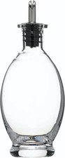 KitchenCraft World of Flavours Italian Vinegar Bottle/Oil Pourer, Glass, Bellied