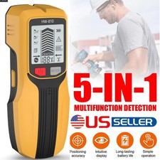 5 in 1 Stud Finder Wall Scanner LCD Display Detector Wood AC Wire Metal Pipe 