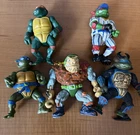 Vintage TMNT Teenage Mutant Ninja Turtles Lot of 5 Action Figures Playmates 1989