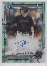 2021 Bowman Draft Chrome Pick Aqua Lava Refractor 162/199 Tanner Allen Auto nd3