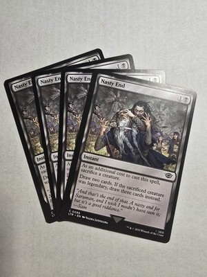 (4) Nasty End *PLAYSET* Universes Beyond: the Lord of the Rings Regular NM MTG