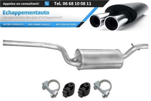 Silencieux central échappement Ford Focus MK1 1.6 16V 74kW 1998 1999 2000 2001 2002 2003 2004