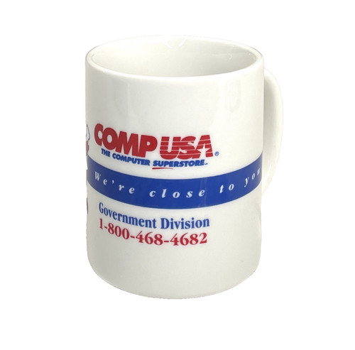 Vintage COMP USA The Computer Superstore Advertising Mug