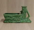 Vintage Shawnee Pottery Water Pump Planter Pot Green Ivy #716 USA