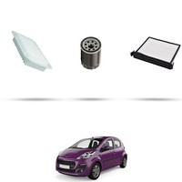 Hoffcar Wartungsset - 3 Filter Kompatibel Mit Peugeot 107 1.0 50KW Ab 2005