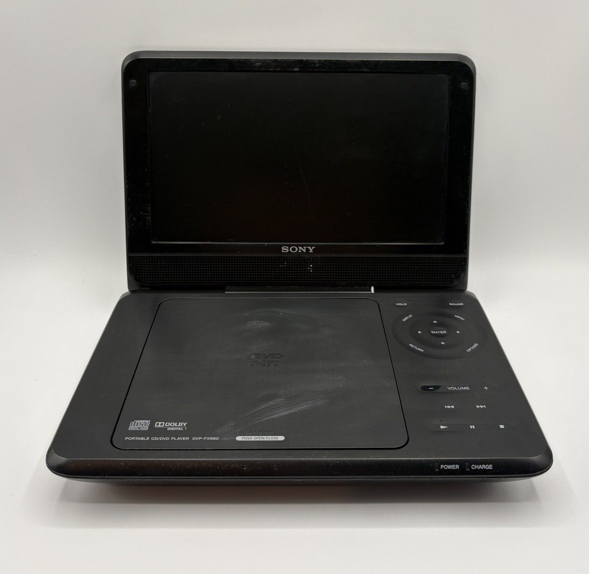 Vintage Sony DVP-FX980 9-Inch Portable CD DVD Player Black TV