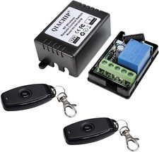 DC 12V 1CH 433Mhz RF Wireless Relay Remote Control Light Momentary Switch Tra...