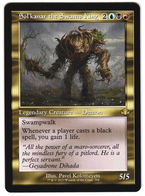 Sol'kanar the Swamp King (Retro Frame) 368 Dominaria Remastered NM MTG