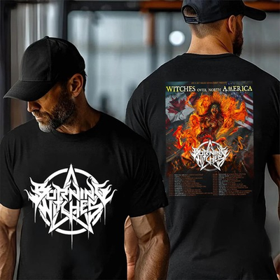 #ad #ad BURNING WITCHES North American Tour 2026 Dates Tshirt $33.99