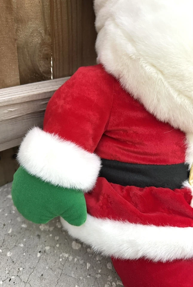 VTG JC Penny Holiday Collection 1999 Plush Santa Claus Stuffed Toy 29” Red/White - Image 4 of 4