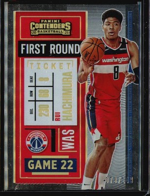 2020-21 Panini Contenders Rui Hachimura First Round Ticket #/149 #25 Wizards