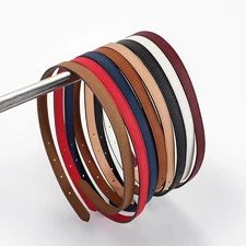 1 Pair DIY Genuine Cross Leather Shoulder Purse Handbag Bag Handle Strap 71cm