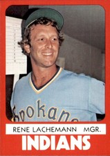 1980 Spokane Indians TCMA #18 Rene Lachemann Dorsey Los Angeles California Card