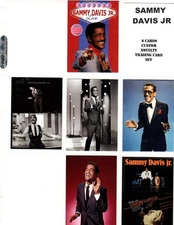 SAMMY DAVIS JR.    CUSTOM   NOVELTY TRADING CARD 6 CARDS   SET