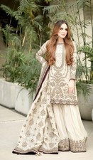 Premium GEORGETTE GOWN Pakistani Style Anarkali Suit Heavy Embroidery Party Wear