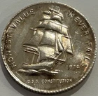 1974 USS Constitution Mint 1/2 oz .999 Silver Round "Honest Value Never Fails"