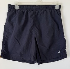 Nautica Mesh Lined Swim TrunksMen's M Navy and Yellow