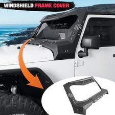 For Jeep Wrangler Jk 2007-2018 Outer Windshield Frame Cover Sun Visor Cowl Steel For Jeep Wrangler Jk 2007-2018 Outer Windshield Frame Cover Sun Visor Cowl Steel