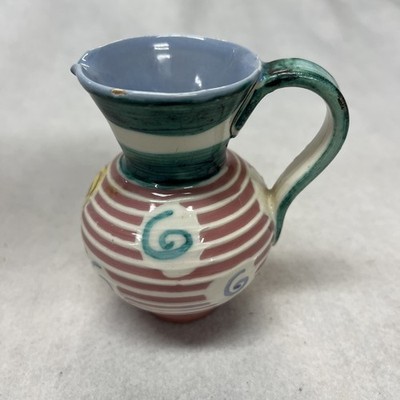 Elbee Italy Vintage Miniature Glazed Pitcher/ Creamer