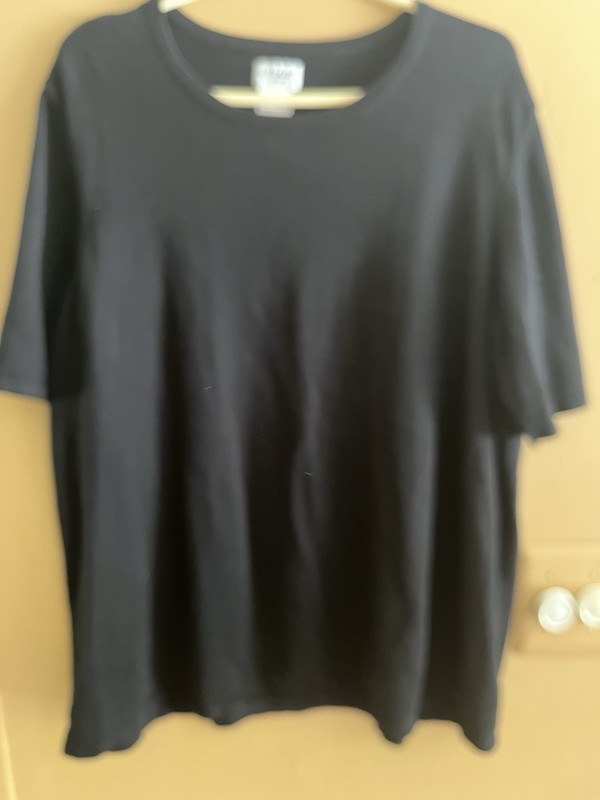 Womens Liz Baker Top Size 3x Black