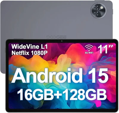 Doogee U11 11 Zoll Android 15 Tablets 16GB+128GB/2TB 8580mAh 90Hz Tablet PC