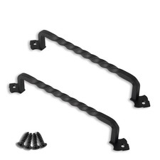 2 Pack Barn Door Pull Handle Hardware for Wooden Garden Gate Shed Cabinet Doo...
