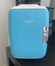 Cooluli Classic-4L Mini Refrigerator/Fridge/Cooler/Warmer Model #CL4L, Aqua Blue