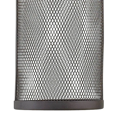 Aria 15 3/4"H Black Cylindrical LED Outdoor Hanging Light - Picture 5 of 10