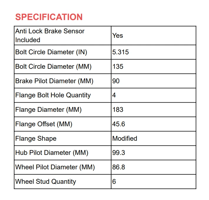 RWD Front Wheel Bearing and Hub For 2007 2008-2010 Lincoln Navigator Expedition - Image 3 of 4