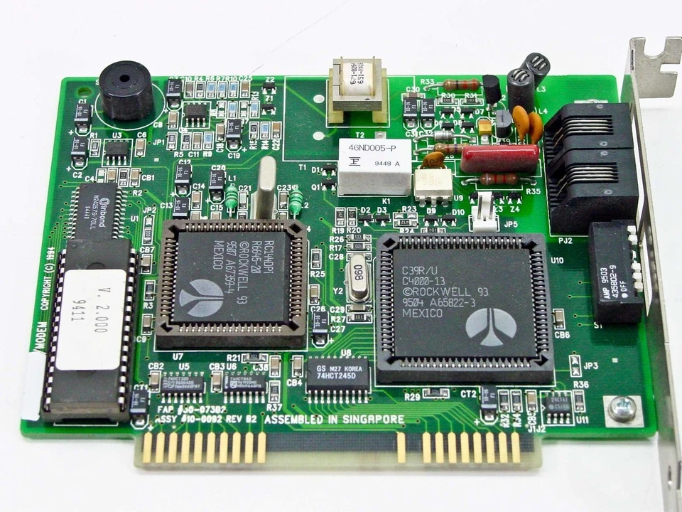 IBM 14.4K ISA Data/Fax Modem w/Dip Switch PN 55H7996 30H1598 - Image 2 of 3