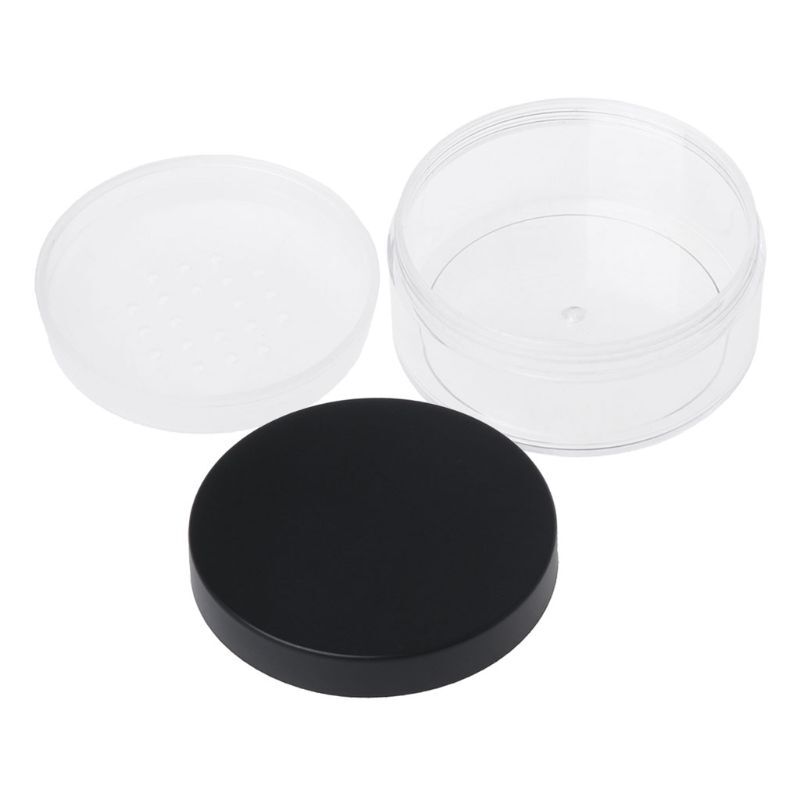 50g Plastic Empty Loose Powder With Sieve Cosmetic Jar Makeup Container Box - Picture 2 of 8
