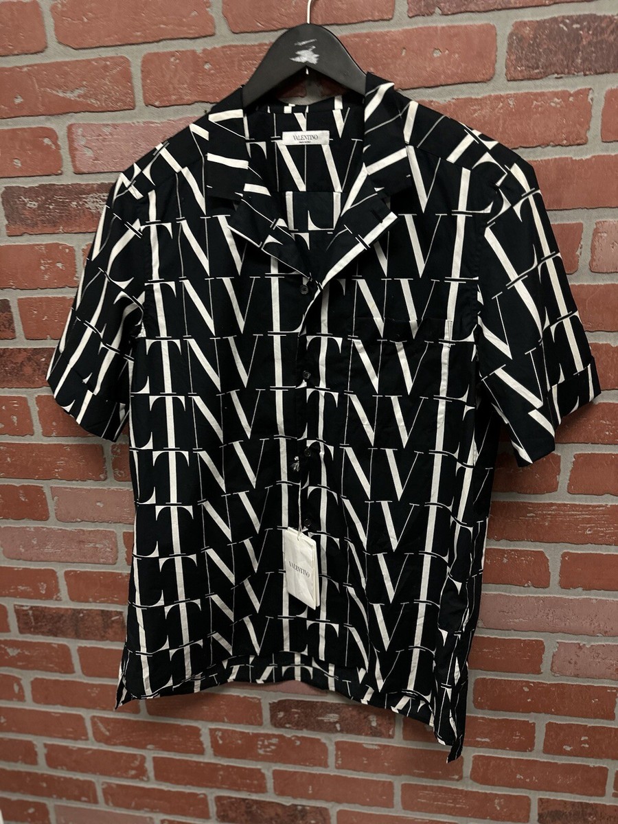 a*a様 ★VALENTINO VLTNロゴ ブラック Tシャツ L Valentino Men's VLTN Logo print Black T-Shirt Tee Top 100% Cotton