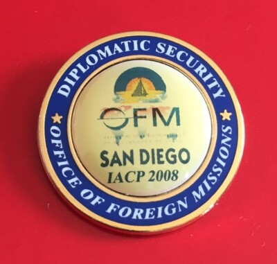 Pin Diplomatischer Sicherheitsdienst San Diego IACP 2008 Office Of Foreign Missions