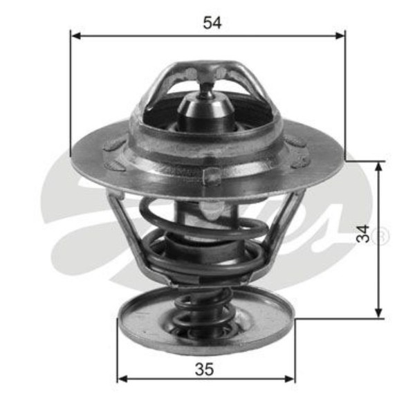 Gates Thermostat KüHlmittel 83°C FüR Hyundai Accent I S Coupe Lantra II Wagon-image