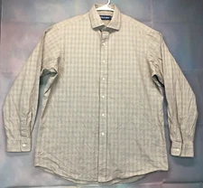 Polo Golf Ralph Lauren Shirt Mens Large Brown Plaid Long Sleeve Button Up Spread