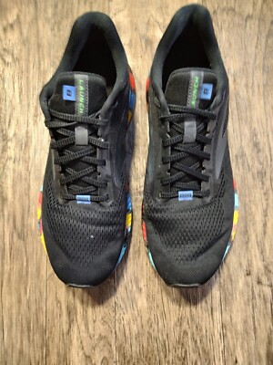 BROOKS Launch 8 Run Victory Black Red Blue Yellow Running Shoes Men\'s Size 10.5 BROOKS Launch 8 Run Victory Black Red Blue Yellow Running  main image 3