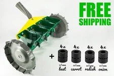 Garden Metal Precision Seeder Vegetable 4 Row Manual Planter sowing small seeds