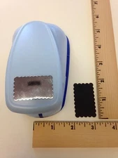 Marvy Uchida Super Jumbo Punch - Scalloped Rectangle - LVSJCP68 -  NEW