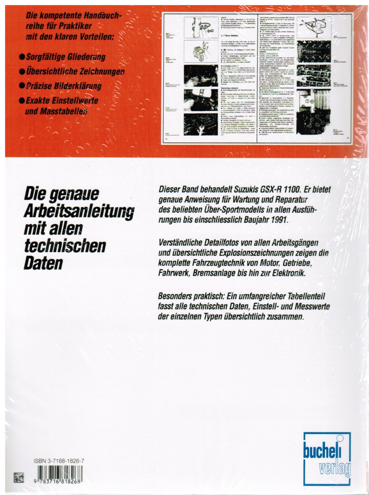 Thumbnail - Buch Reparaturanleitung Suzuki Gsx-r 1100 / Gsx-r1100 Ab Baujahr 1985