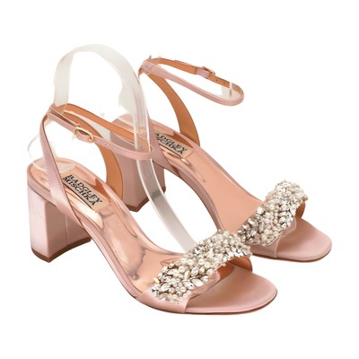 Badgley Mischka Womens Clara Heeled Sandal, Blush, Size 6 | eBay 