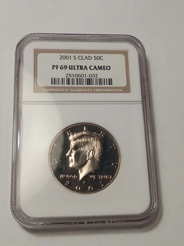2000 S Proof Clad Kennedy Half Dollar 50c NGC PF69 Ultra Cameo (2053)