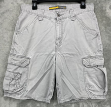 VTG Levi's Silver Tab Men's Cargo Shorts 32 Gray Multi Pocket Cotton Y2K