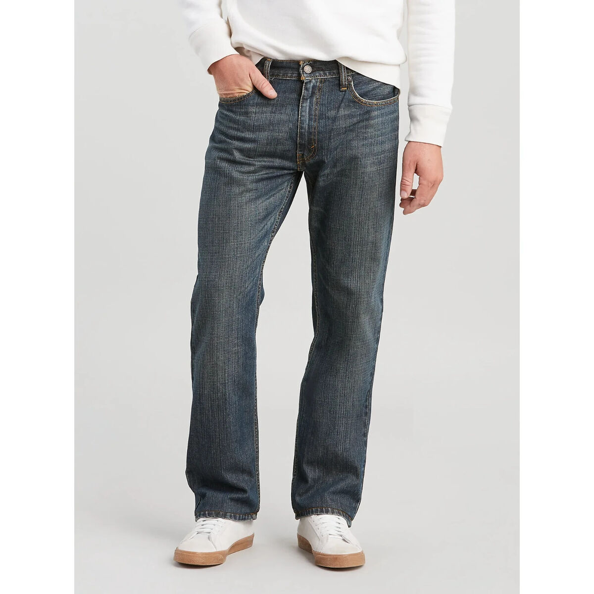 LEVIS 559 Blue Cotton Denim Jeans Relaxed Fit Straight Leg LEVIS 559 Blue Cotton Denim Jeans Relaxed Fit Straight Leg
