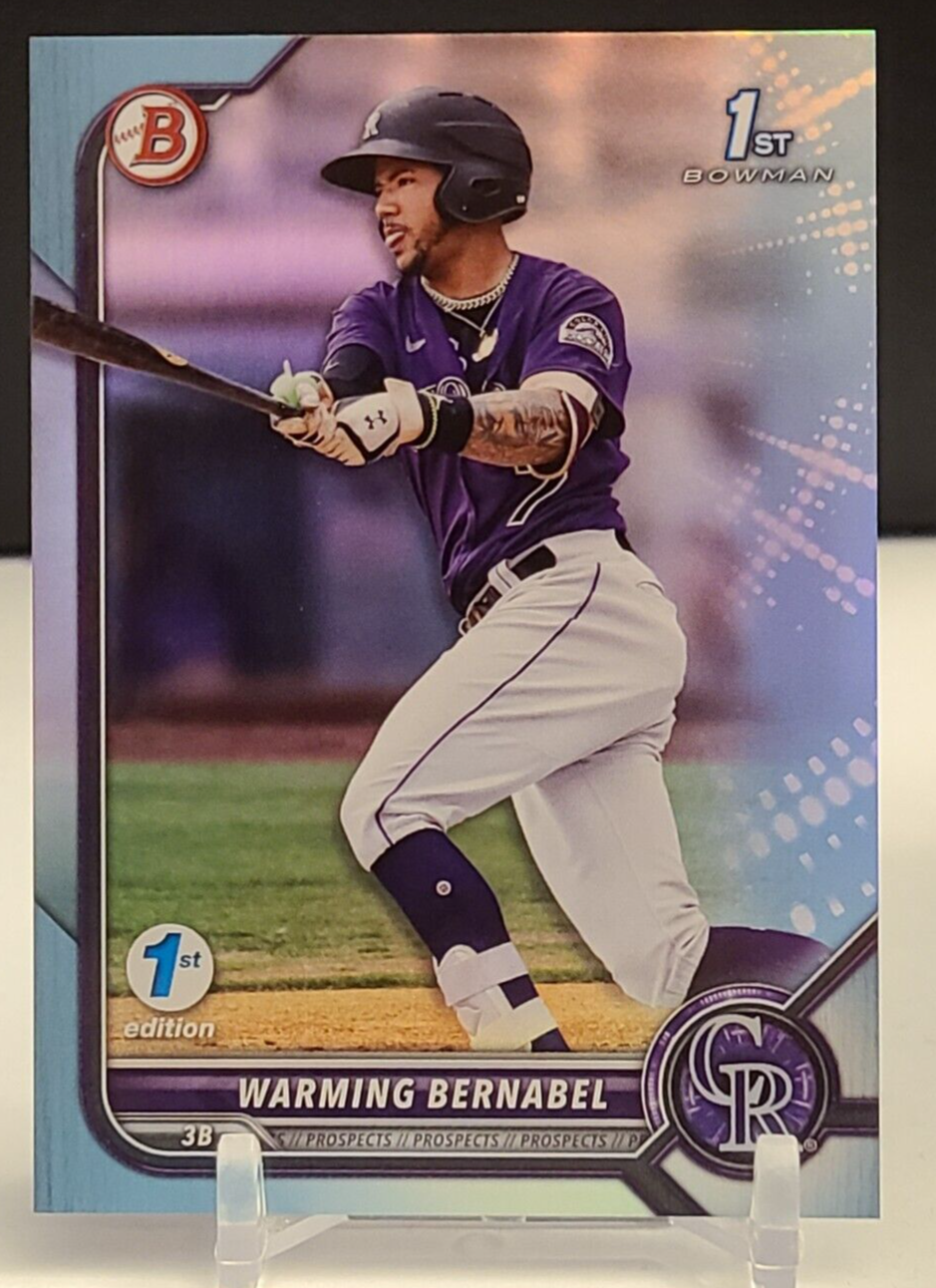 2022 Bowman 1st Edition Warming Bernabel Sky Blue Foil #BPPF-46 1st RC