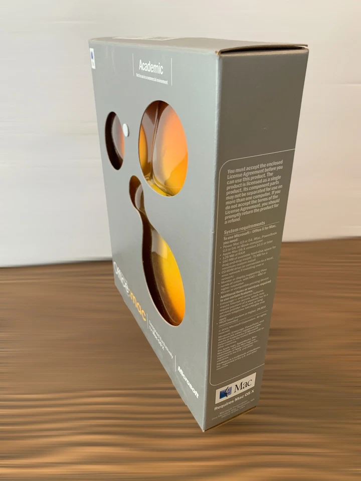 New RARE Microsoft Office: Mac v. X for OS X Requires Mac OS X Academic Apple - Image 3 of 4