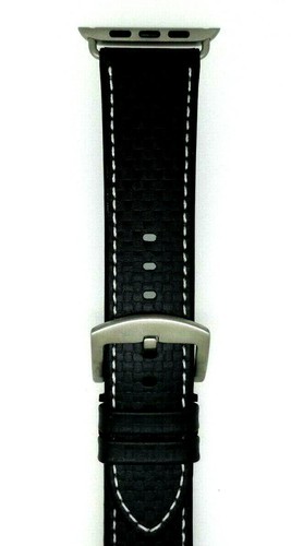 Carbon Wrist Watch Band for Apple Watch Case Size 42/44kmm Made in Germany /62 - Picture 3 of 5